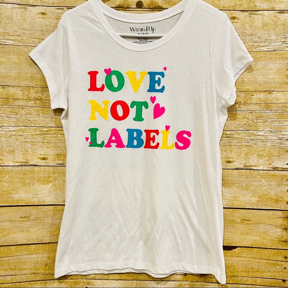 “Love not Labels” Women’s Graphic T-Shirt
